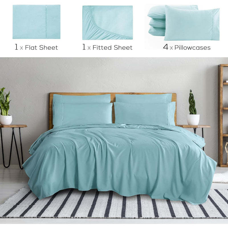 Wrinkle Resistant Deep Pocket Bed Sheets Set