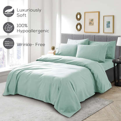 Wrinkle Resistant Deep Pocket Bed Sheets Set