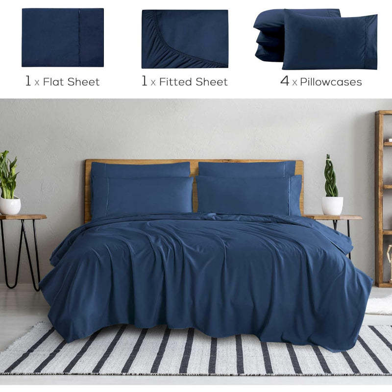 Wrinkle Resistant Deep Pocket Bed Sheets Set