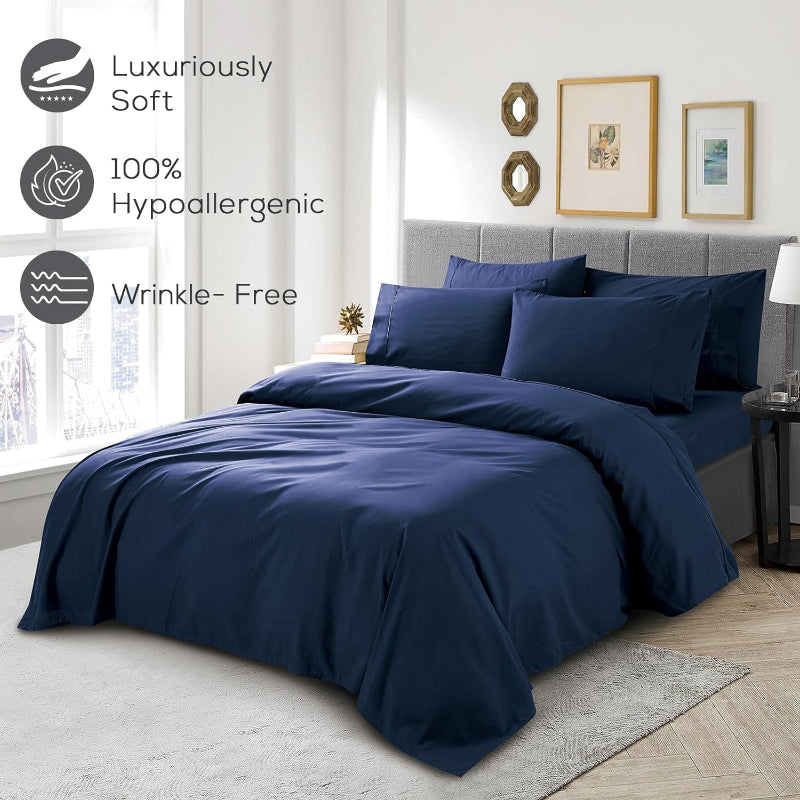 Wrinkle Resistant Deep Pocket Bed Sheets Set