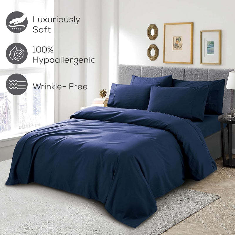 Wrinkle Resistant Deep Pocket Bed Sheets Set