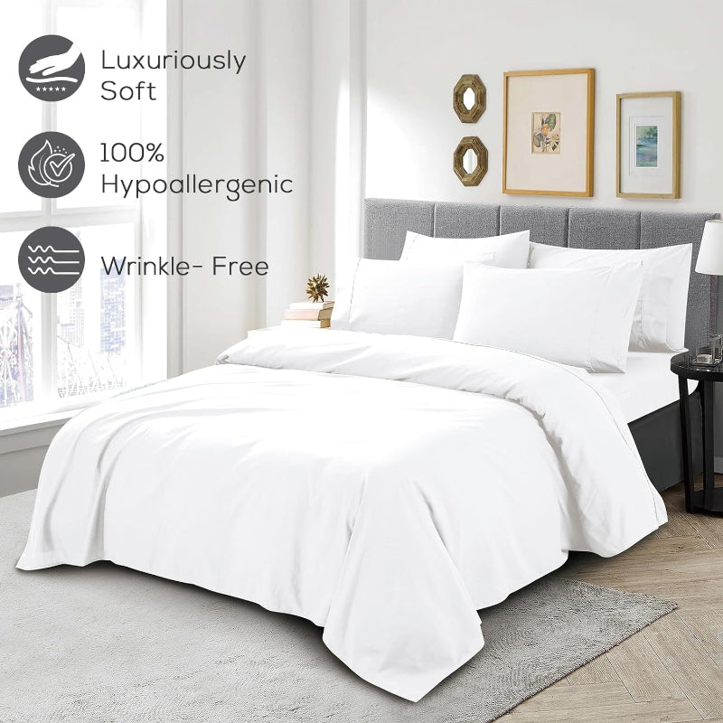 Wrinkle Resistant Deep Pocket Bed Sheets Set