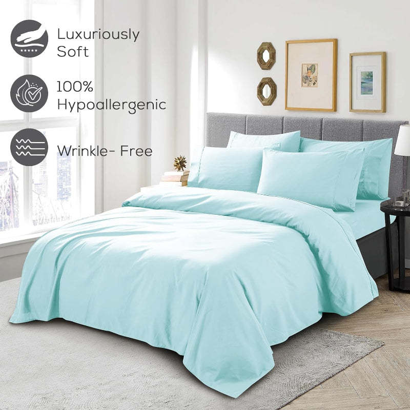 Wrinkle Resistant Deep Pocket Bed Sheets Set