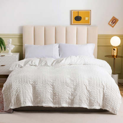 Seersucker Duvet Cover Set