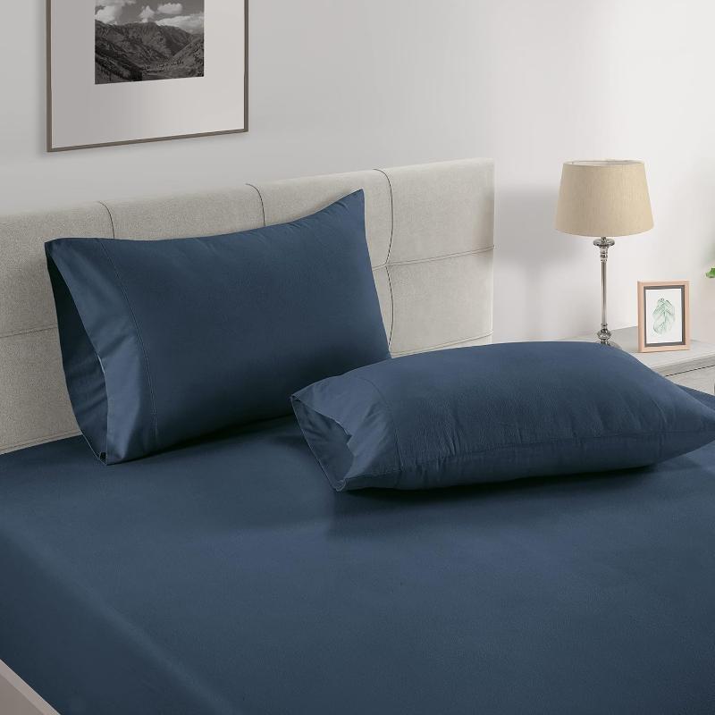 Taupe Organic Cotton Percale Sheet Set