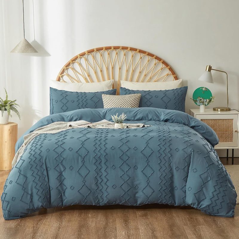 Luxurious Microfiber Duvet Cover Set With Zipper Closure