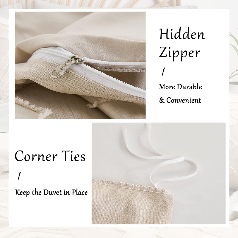 Luxurious Microfiber Duvet Cover Set With Zipper Closure