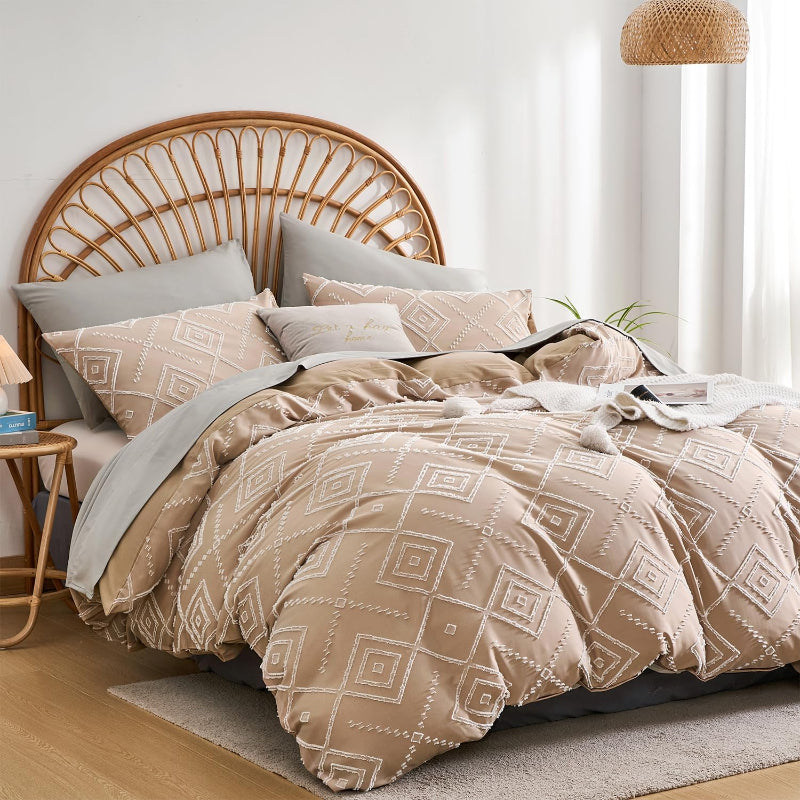 Luxurious Microfiber Duvet Cover Set With Zipper Closure