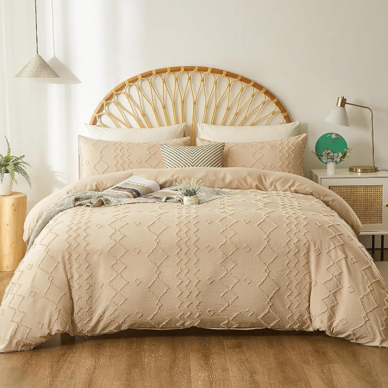 Luxurious Microfiber Duvet Cover Set With Zipper Closure