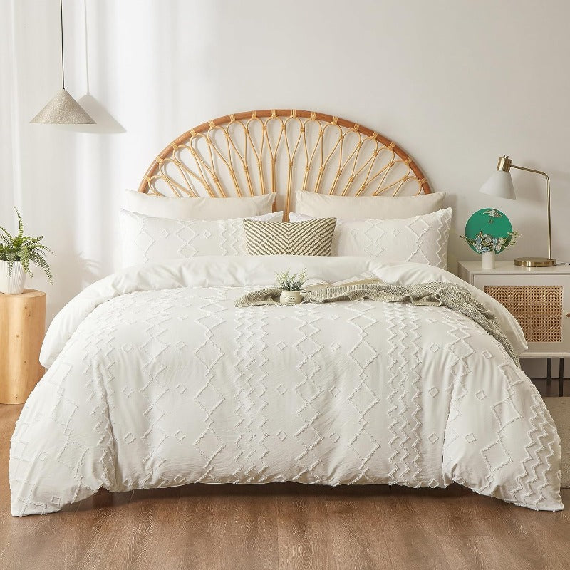 Luxurious Microfiber Duvet Cover Set With Zipper Closure