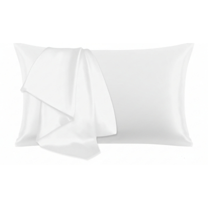 Standard Size Mulberry Silk Pillowcase Cooling Soft Cover With Zipper