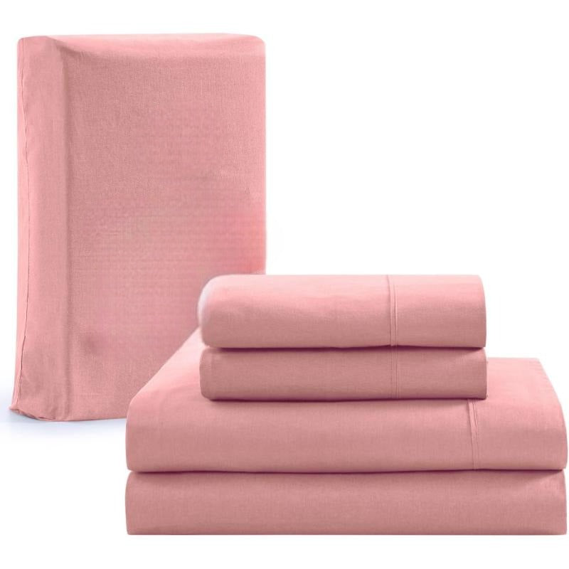 Taupe Organic Cotton Percale Sheet Set