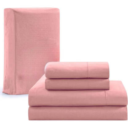 Taupe Organic Cotton Percale Sheet Set