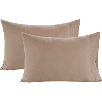 Taupe Organic Cotton Percale Sheet Set