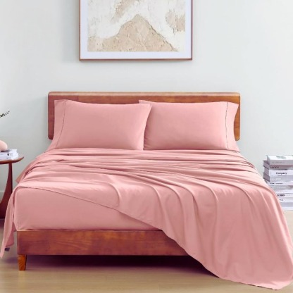 Taupe Organic Cotton Percale Sheet Set