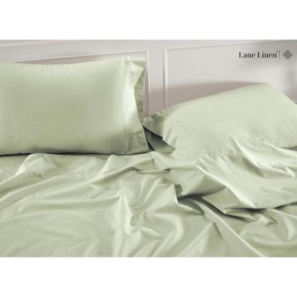 Taupe Organic Cotton Percale Sheet Set