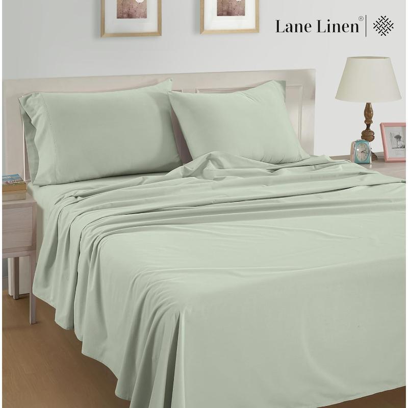Taupe Organic Cotton Percale Sheet Set