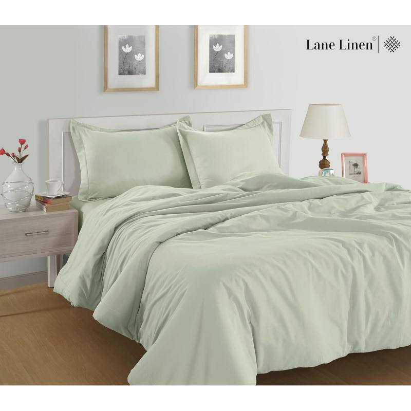 Taupe Organic Cotton Percale Sheet Set