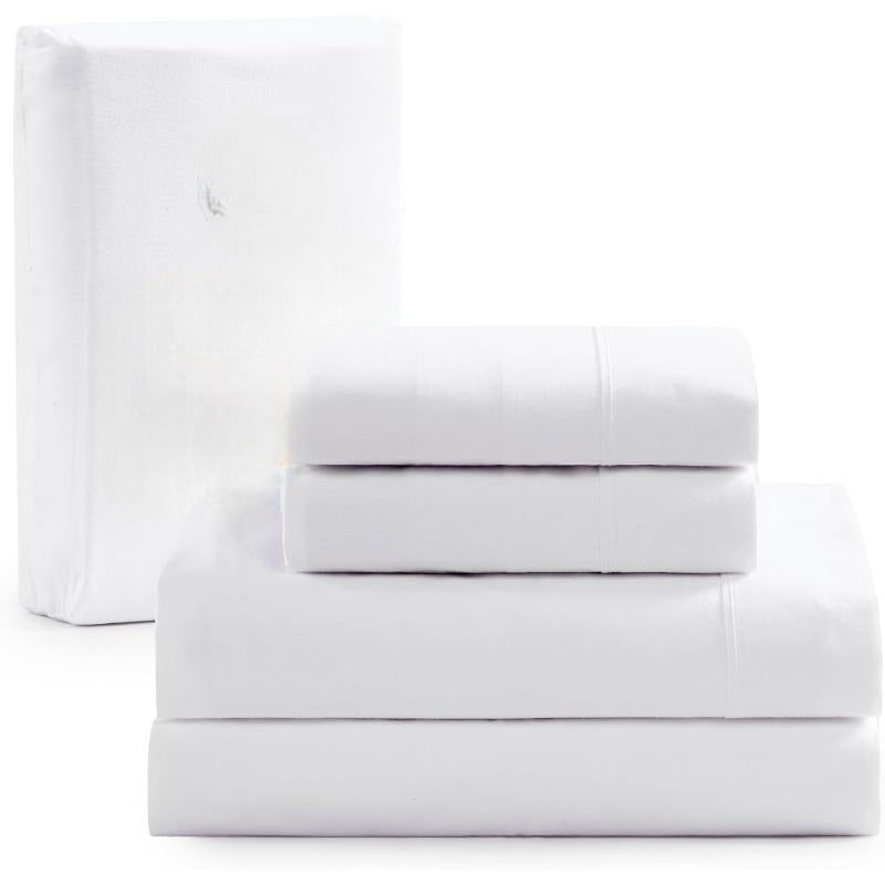 Taupe Organic Cotton Percale Sheet Set