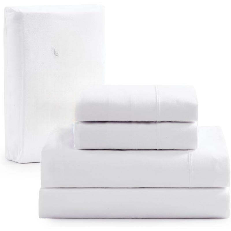 Taupe Organic Cotton Percale Sheet Set