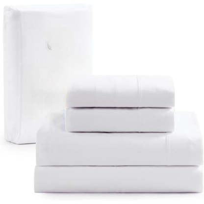 Taupe Organic Cotton Percale Sheet Set