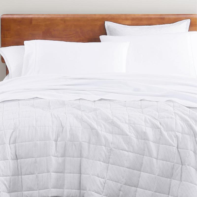 Taupe Organic Cotton Percale Sheet Set