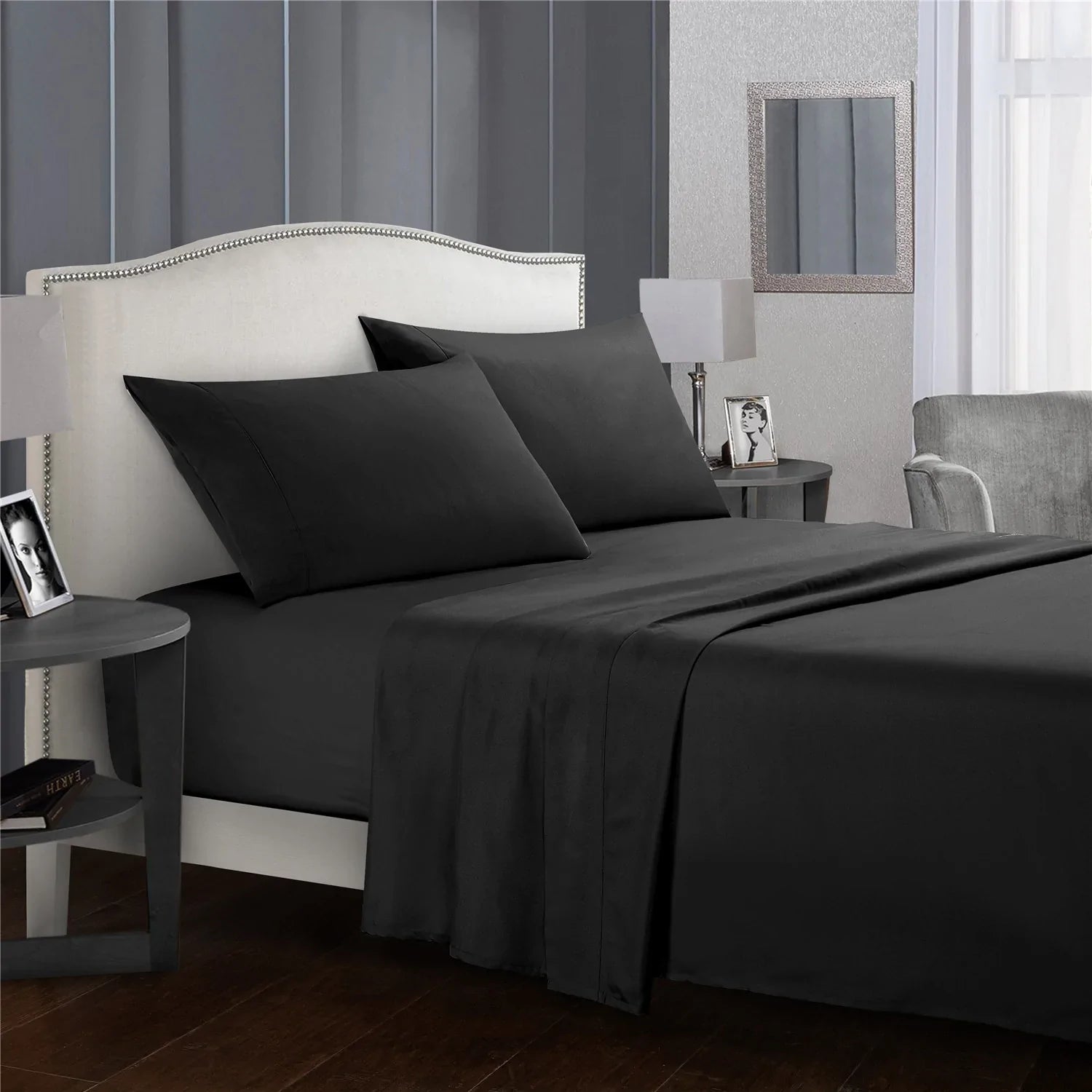 Company Store Velvet Flannel Solid Flat Sheet