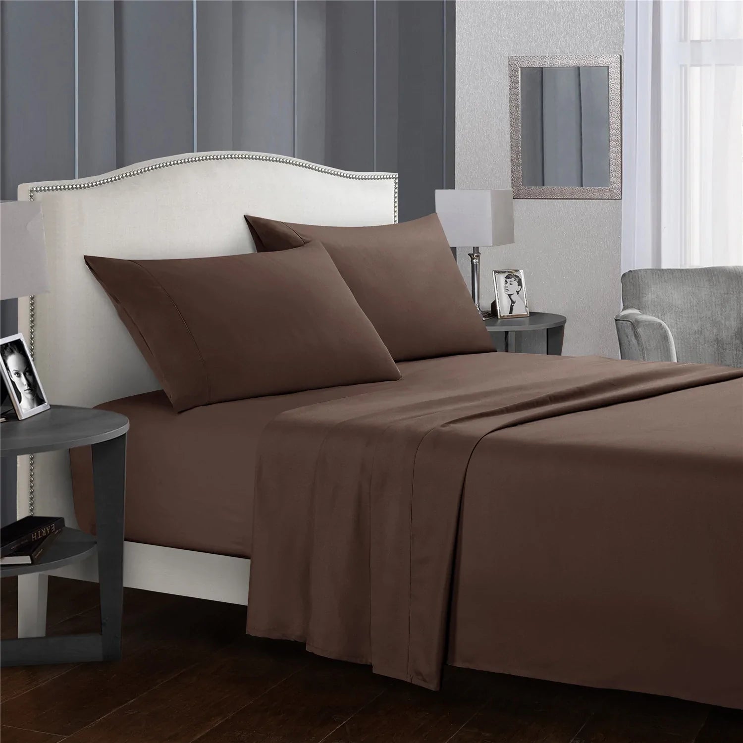 Company Store Velvet Flannel Solid Flat Sheet