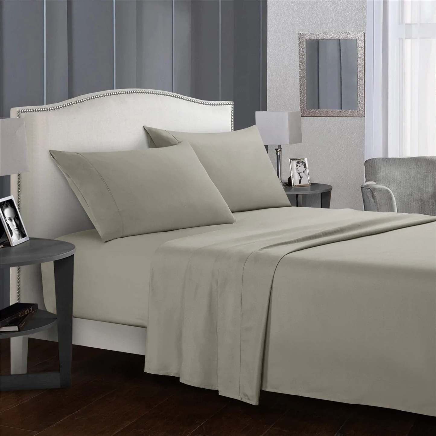 Company Store Velvet Flannel Solid Flat Sheet
