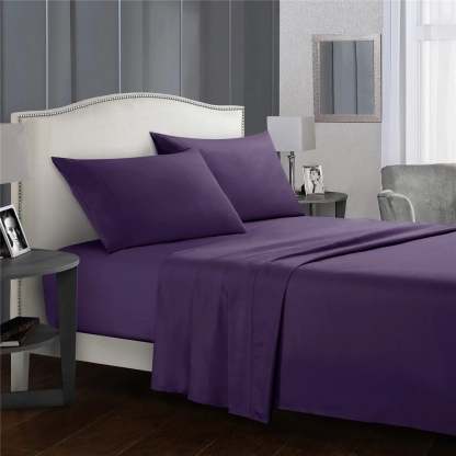 Company Store Velvet Flannel Solid Flat Sheet
