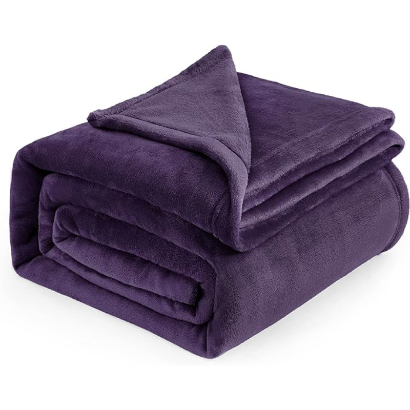 Lightweight Plush Fuzzy Cozy Fleece Bed Blankets