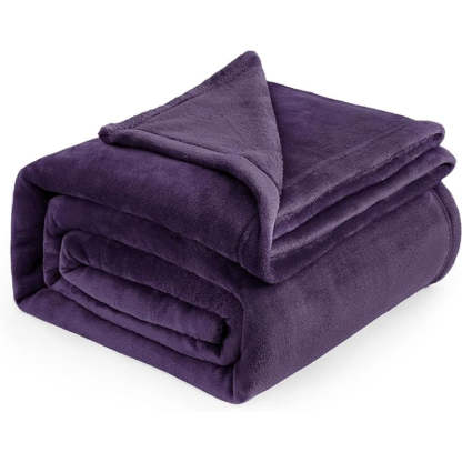Lightweight Plush Fuzzy Cozy Fleece Bed Blankets