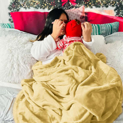 Lightweight Plush Fuzzy Cozy Fleece Bed Blankets