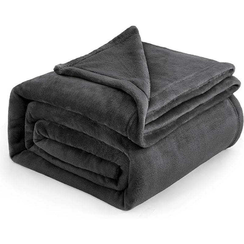 Lightweight Plush Fuzzy Cozy Fleece Bed Blankets
