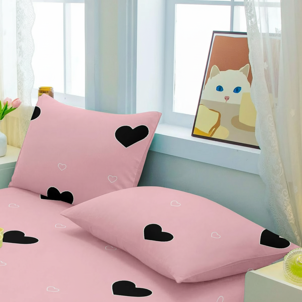 Modern Geometric Pattern Printed Flannel Pillowcase