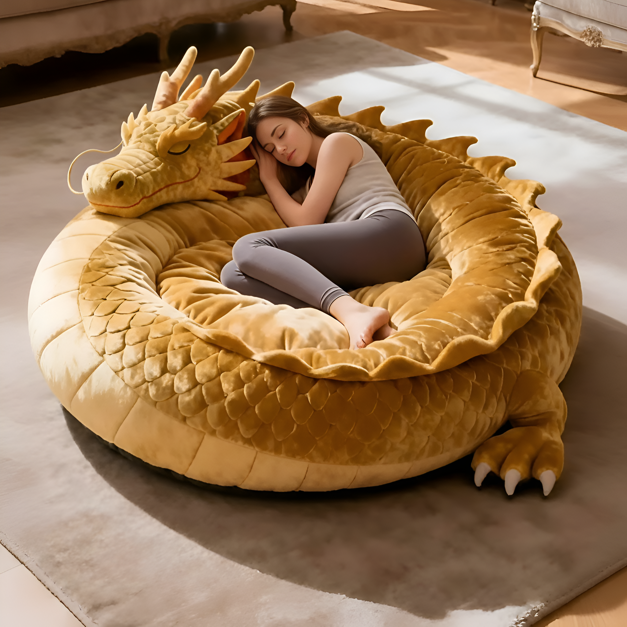 Dragon Plush Nest Lounge Cushion Bed