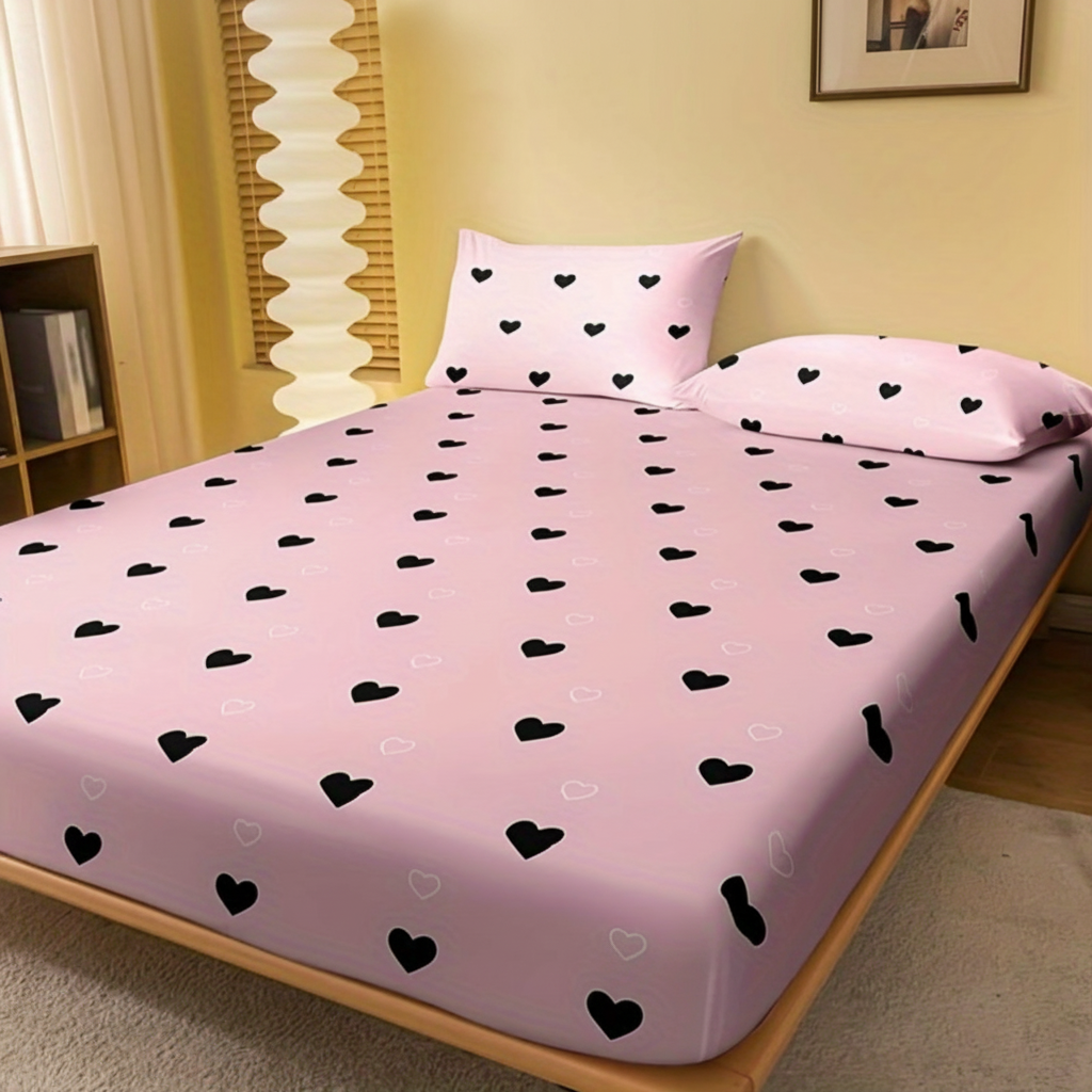 Decorative Pattern Fitted Sheet Quilted Bedding Cover