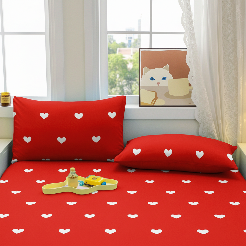 Modern Geometric Pattern Pillowcase With Pocket Closure