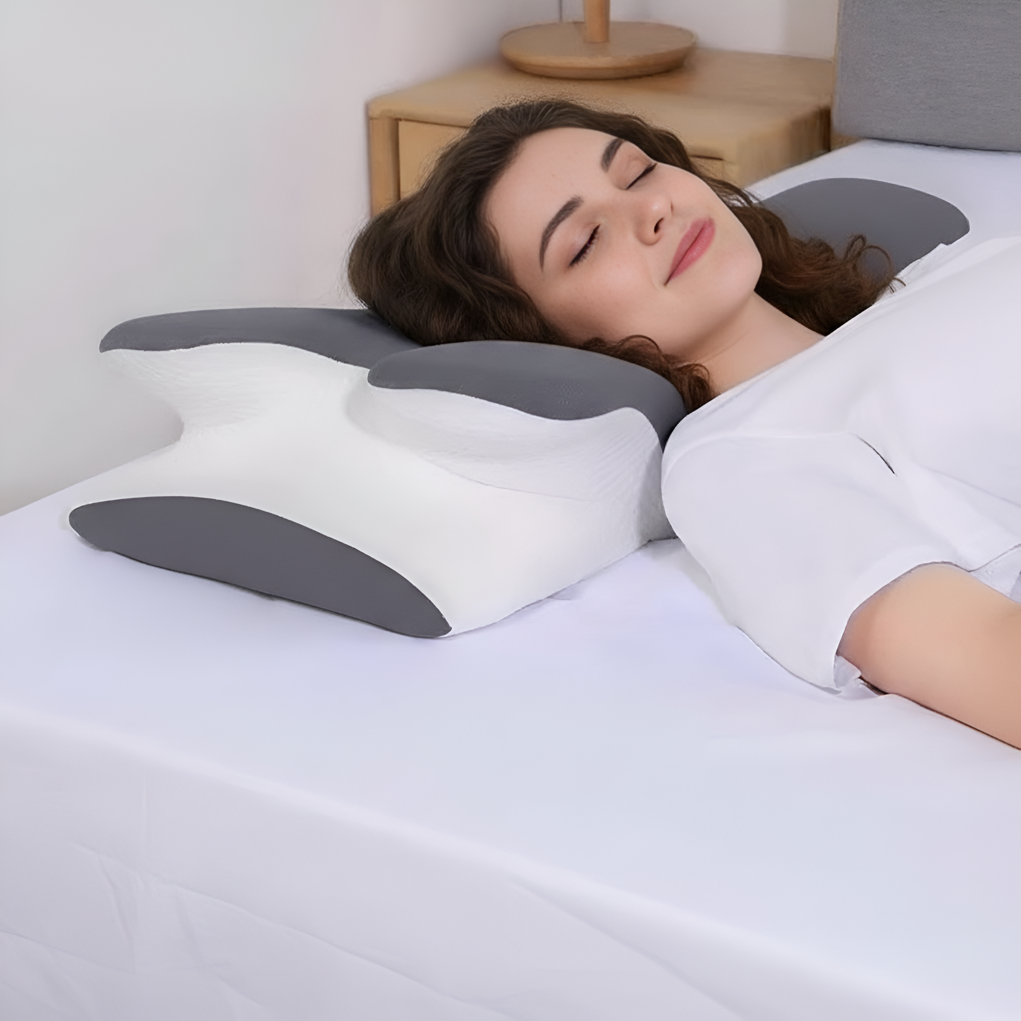 Contoured Memory Foam Support Pillow