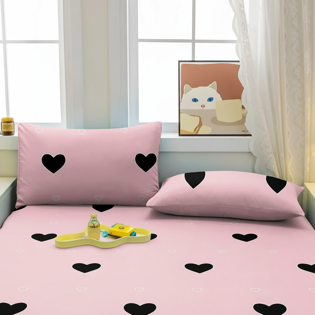 Modern Geometric Pattern Printed Flannel Pillowcase