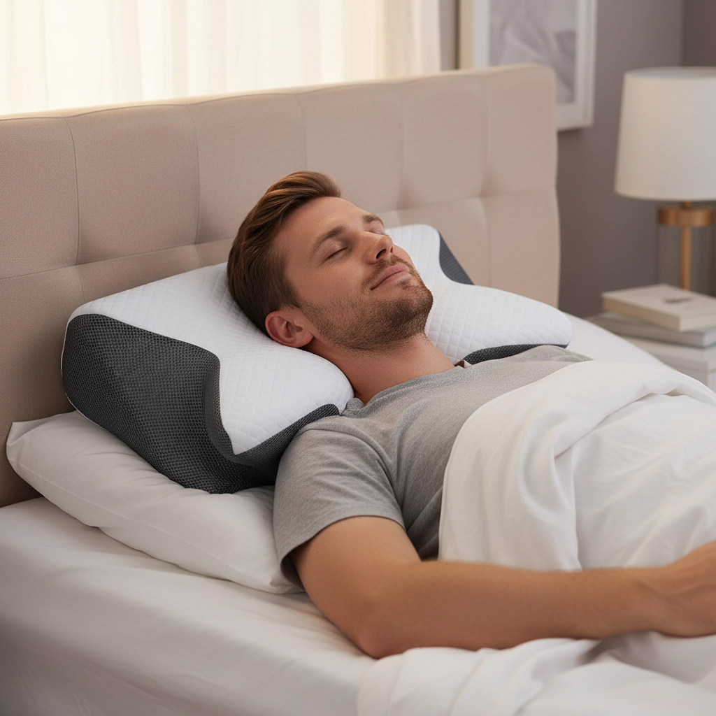 Memory Foam Contour Ergonomic Support Pillow