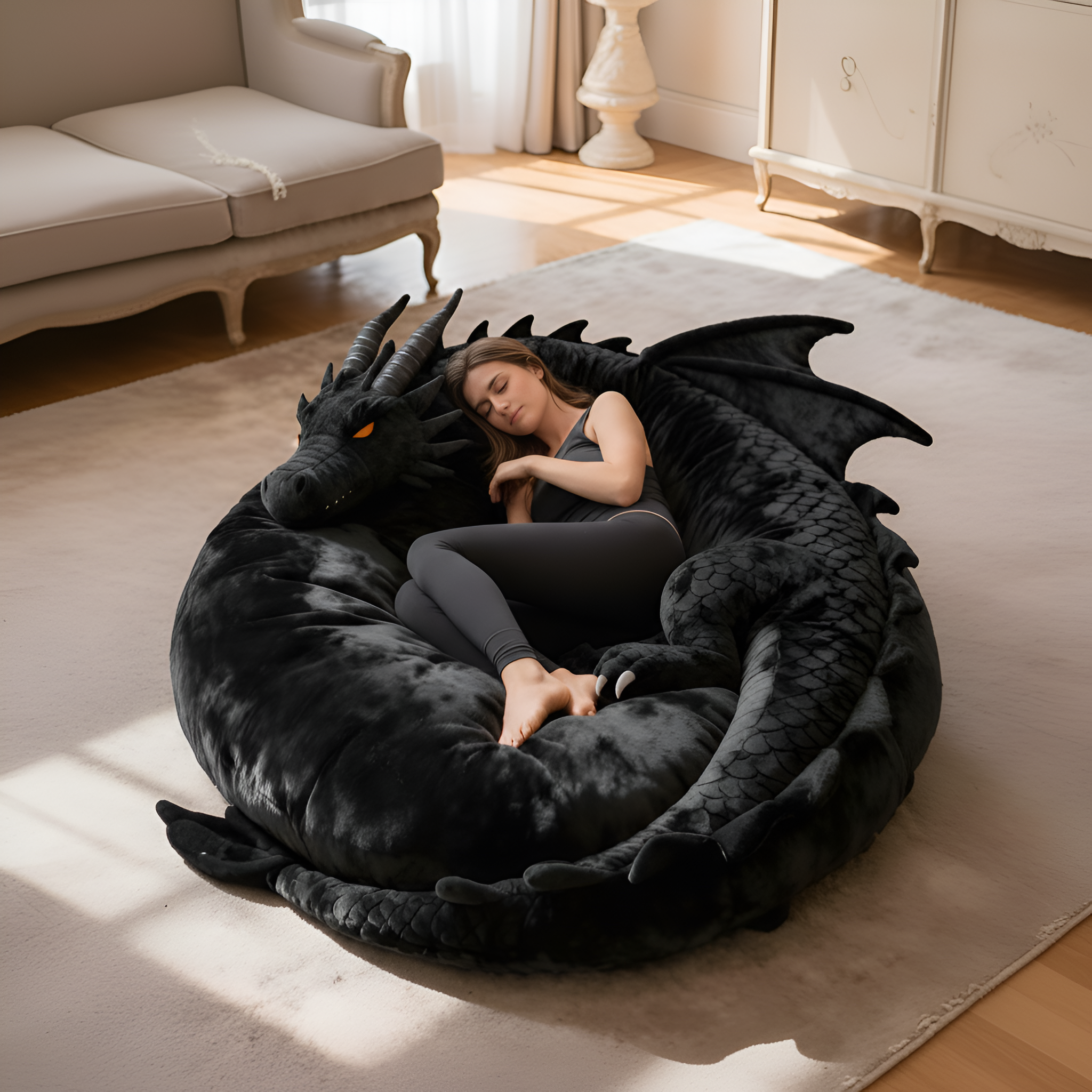 Dragon Plush Nest Lounge Cushion Bed