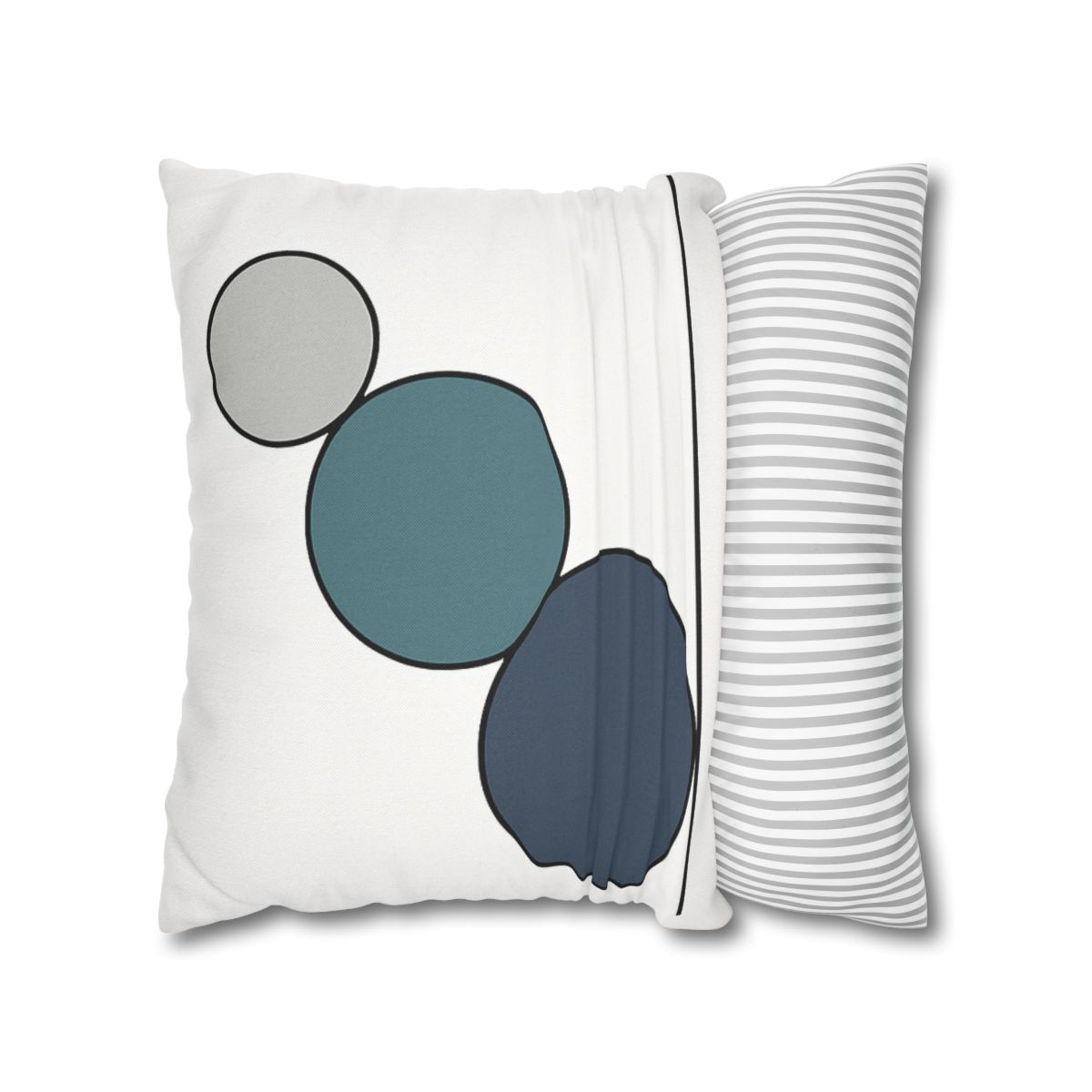 Staggered Circle Trio stylish decorative pillowcases