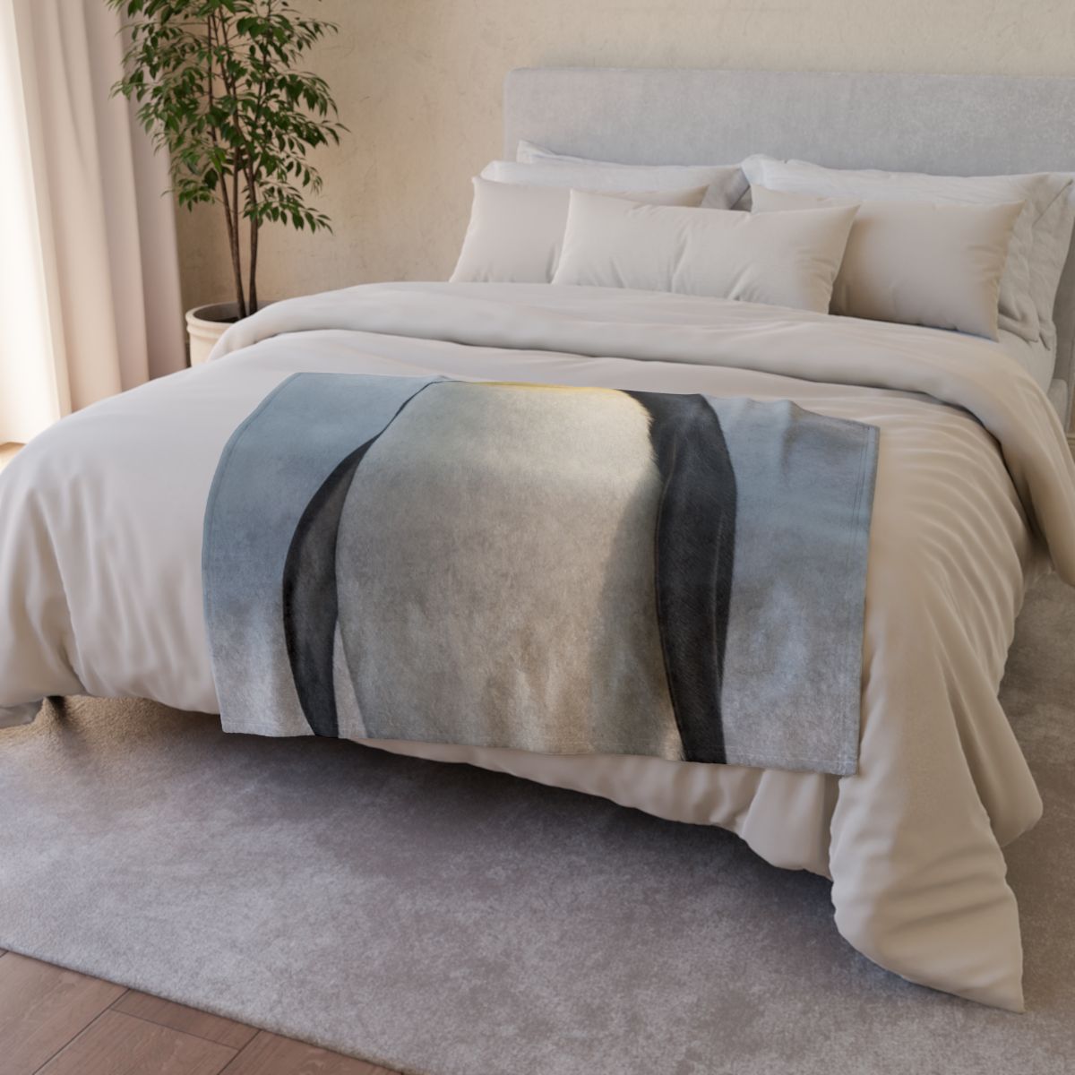 Frost Line Emperor Penguin trendy patterned blankets