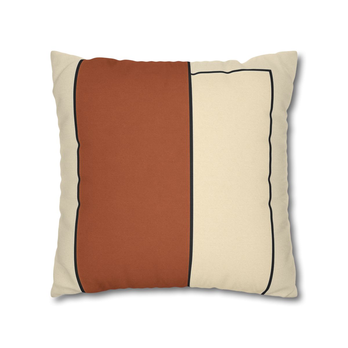 Offset Rectangle Pairing designer print pillow cases