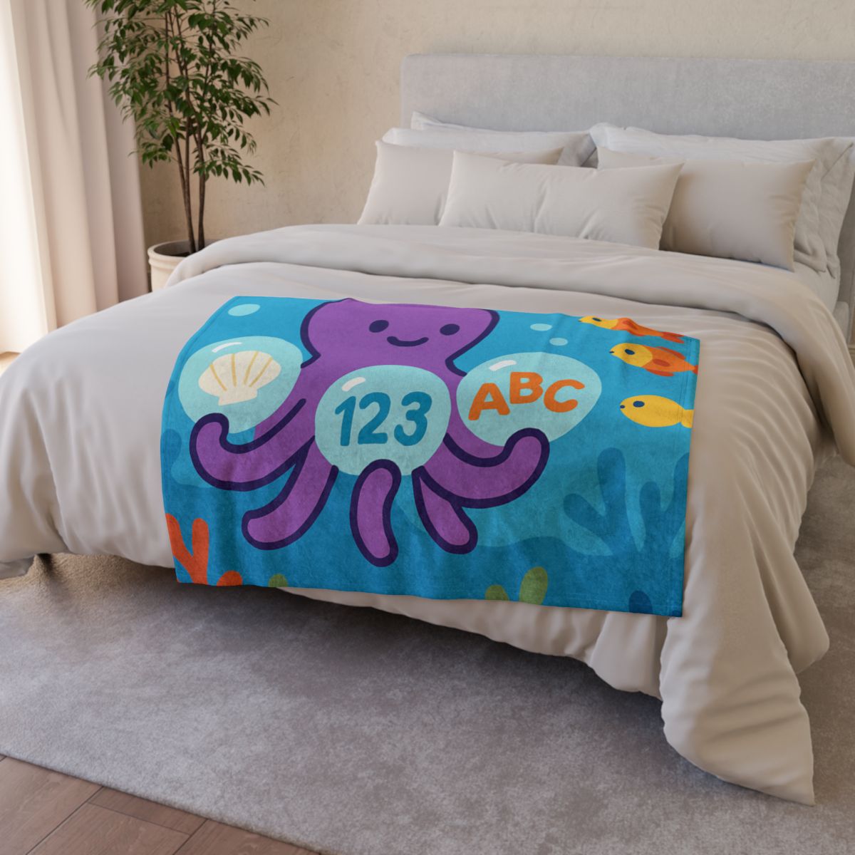 Octopus Library Of Bubble Books trendy patterned blankets