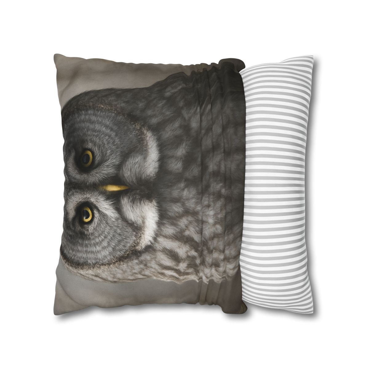 Frost Note Great Gray Owl personalized pillow covers