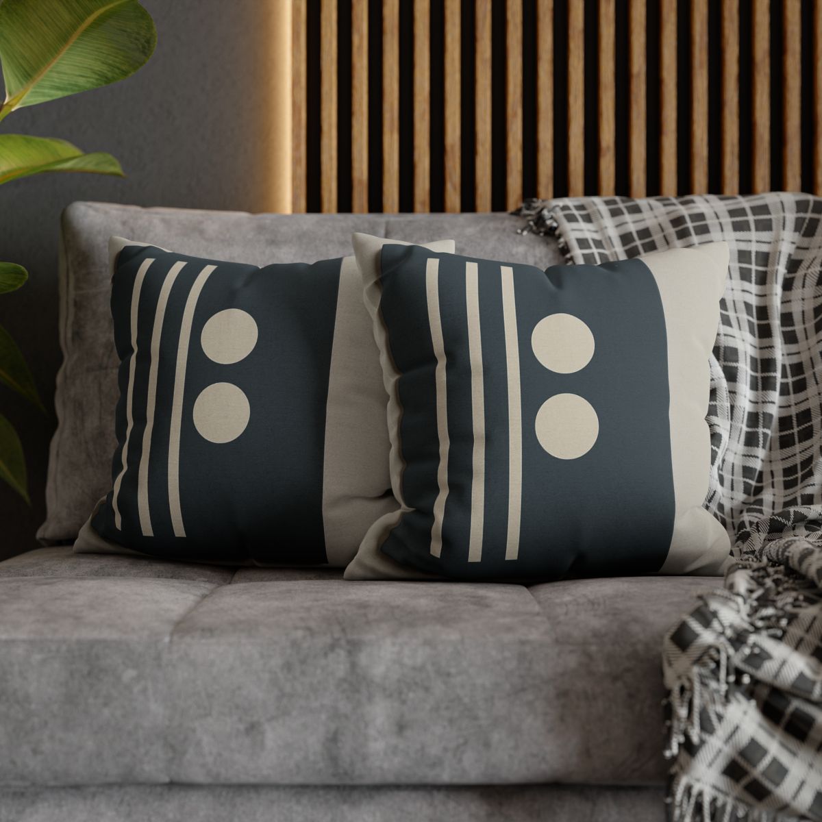 Negative Space Lattice designer print pillow cases