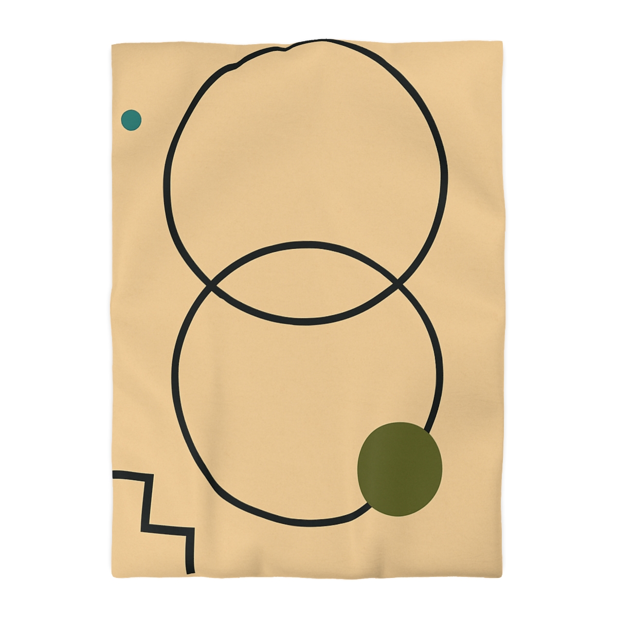 Aligned Rings With Corner Steps soft comforter duvets