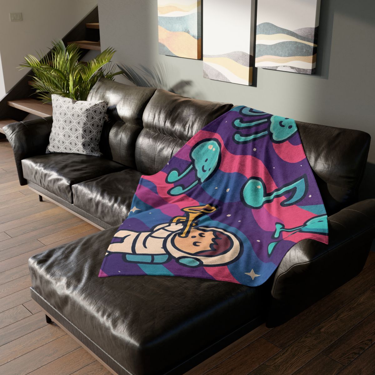 Nebula Jellyfish Orchestra decorative home blankets